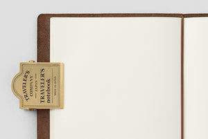 Traveler's Notebook - 030. Brass Clip - Logo or Airplane - NOMADO Store 