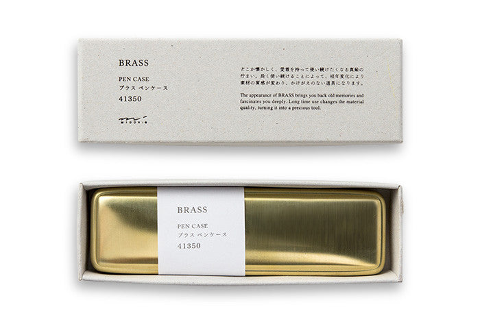 Midori Traveler's Company BRASS - Pencase Solid Brass - NOMADO Store 