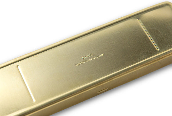 Midori Traveler's Company BRASS - Pencase Solid Brass - NOMADO Store