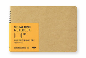 TRC SPIRAL RING NOTEBOOK ＜B6＞ Window Envelope - NOMADO Store 
