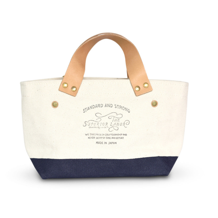 The Superior Labor Engineer Bag Petite Natural/Navy Paint - NOMADO Store 