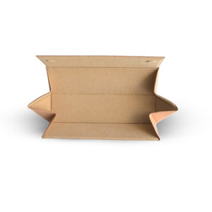 i ro se Triangular Scale leather pen case (Nude/natural leather) - NOMADO Store 