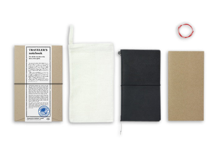 Midori Traveler's Notebook - Starter Kit Black - NOMADO Store 
