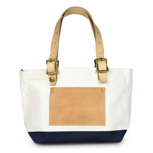 Superior Labor engineer tote bag S natural body navy paint - NOMADO Store 